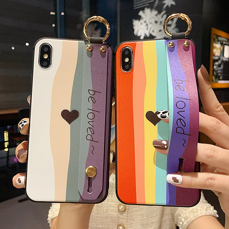 Ốp Điện Thoại Có Dây Đeo Tay Cho Oppo A9 A5 2020 A92 A52 A72 A12E A12 A3S A5 A83 A73 A5S A7 A9 F11 Pro F11 F9 F5 F1S