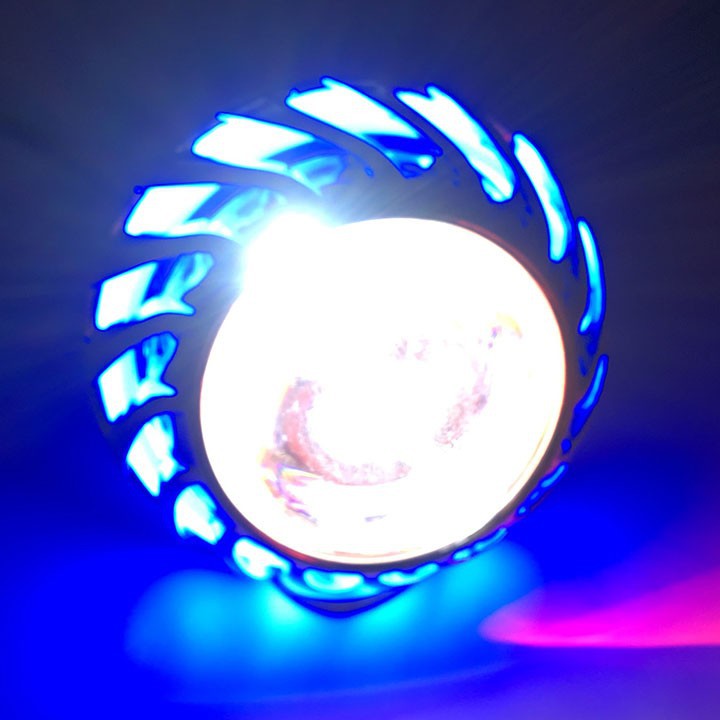 Đèn pha led bi cầu LỐC XOÁY màu sắc BẮT MẮT, kiểu dáng ĐẸP, ánh sáng 7 MÀU