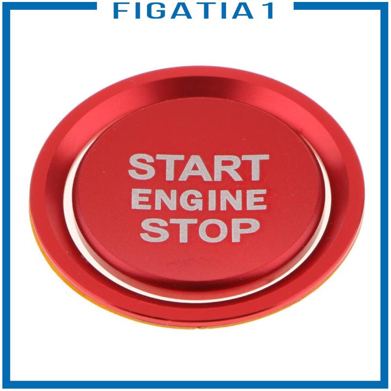 Viền Bọc Nút Nhấn Khởi Động Xe Hơi Màu Đỏ figatia1 Cho Audi A6L A7 C7 Red