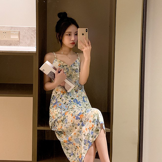 Đầm Hoa Phong Cách Hàn Quốc Xinh Xắn Cho Nữ | BigBuy360 - bigbuy360.vn