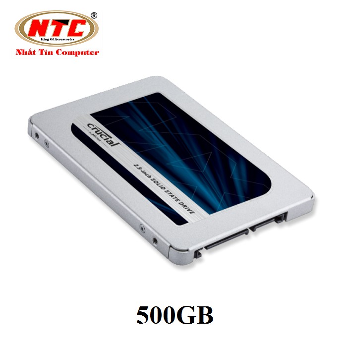 Ổ cứng SSD Crucial MX500 3D NAND SATA III 2.5 inch 500GB (Xanh)