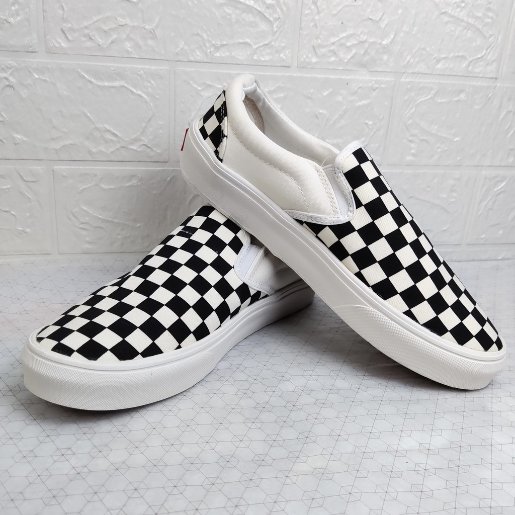 Giày Thể Thao Lười Caro, Slipon Caro Nam Nữ