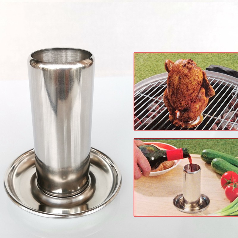 Chicken Duck Holder Rack Grill Stand Roasting for BBQ with Beer Can