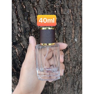 Chai chiết nước hoa nắp da 40ml