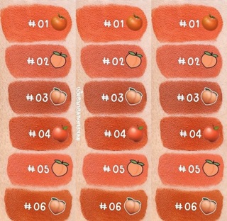 Set 6 thỏi son sáp Đào nội địa Thái