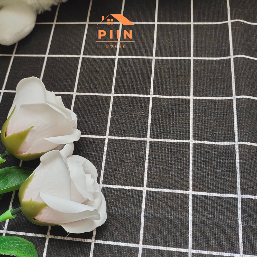 Khăn Trải Bàn Hình Caro Đa Năng, Vải Phông Nền Chụp Ảnh Decor Xinh - PIIN HOUSE