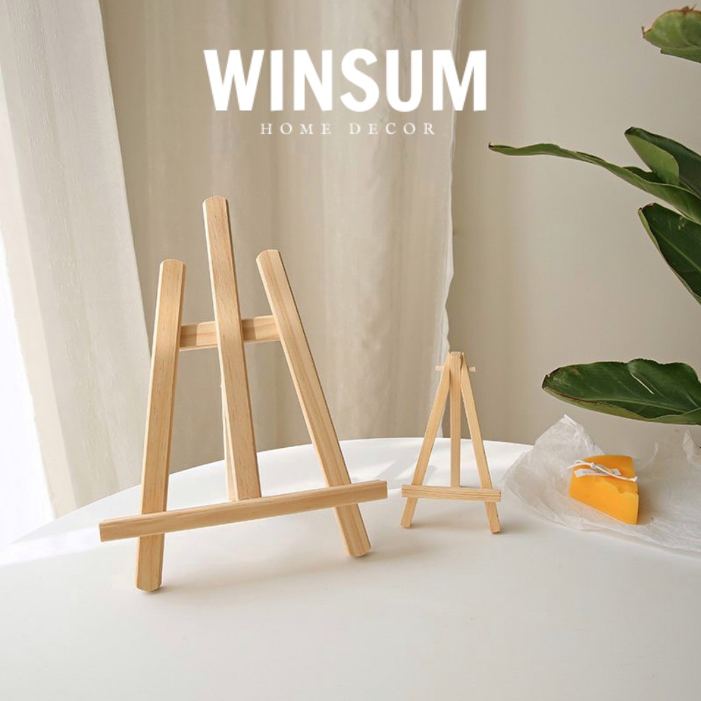 Giá đỡ bảng ghim, ipad, s ách,...để bàn bằng gỗ- winsum.decor