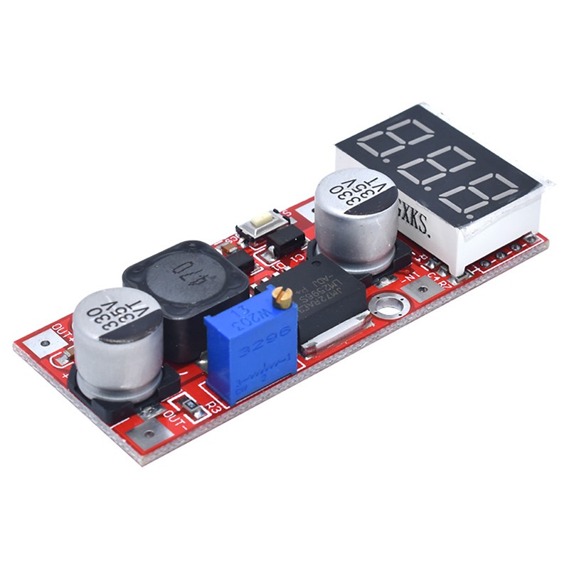 Mô Đun Hạ Áp DC-DC 4.5-28V Xuống 1.3-25V 3A Với Ống Dẫn LM2596