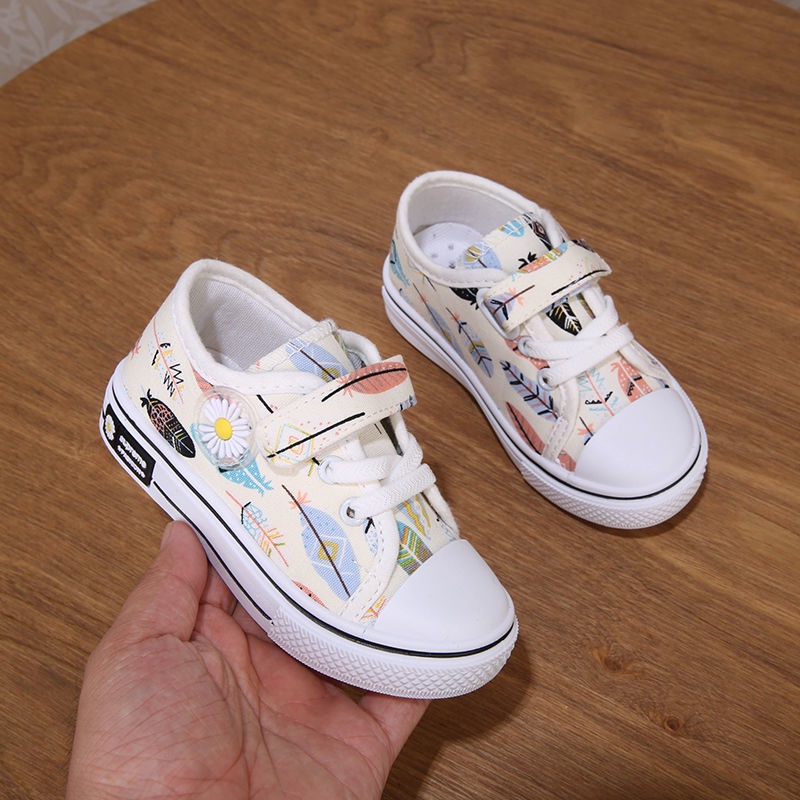 Giày Vải Canvas Chống Trượt Phong Cách Hàn Quốc Mới 2022 Thời Trang Cho Bé Gái