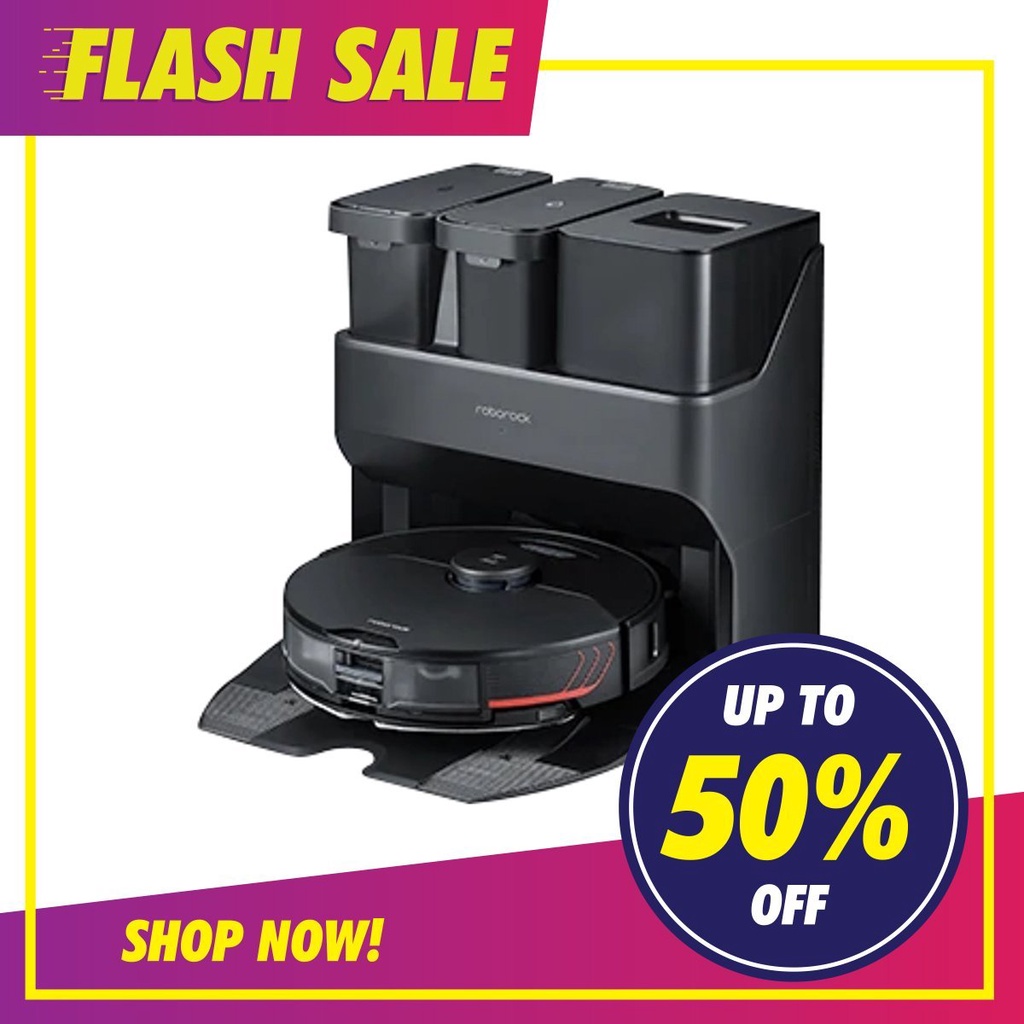 🍀FLASH SALE🍀Robot Hút Bụi Lau Nhà Roborock S7 MaxV | 7 MaxV Ultra - Bản quốc tế - Hàng Công Ty - BH 24 TH
