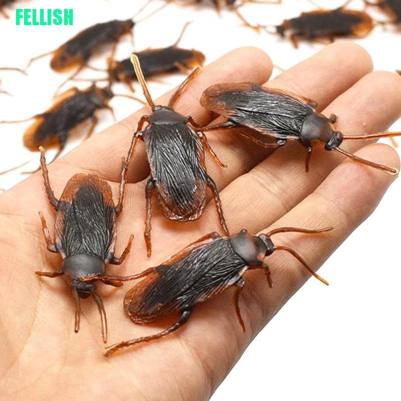 Set 10 Mô Hình Con Gián Giả Bằng Cao Su Độc Đáo Sống Động