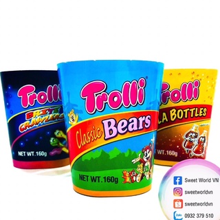Kẹo dẻo sâu Trolli dạng hũ - Đức