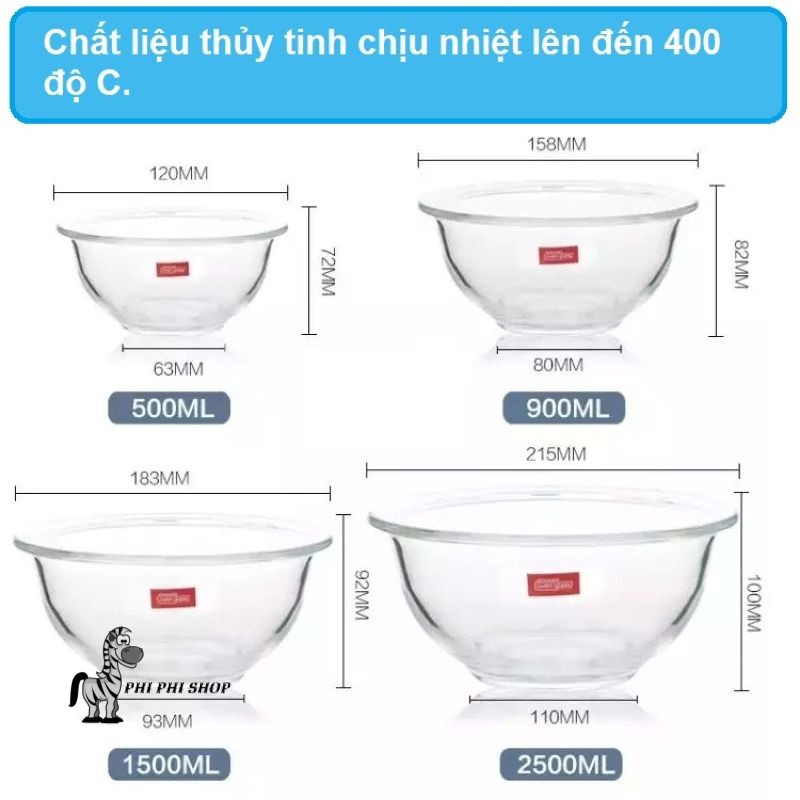 Tô thủy tinh chịu nhiệt Lock&amp;Lock các loại