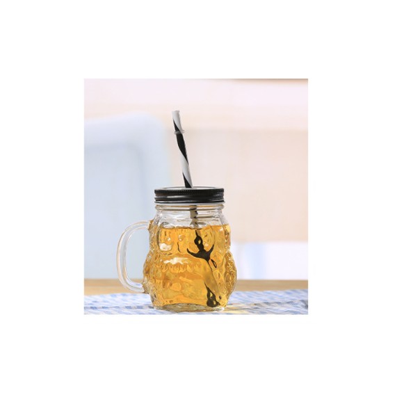 LY QUAI TRÀ SỮA THỦY TINH HÌNH CÚ MÈO