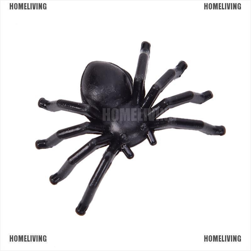 Set 50 Con Nhện Nhựa Màu Đen Trang Trí Halloween