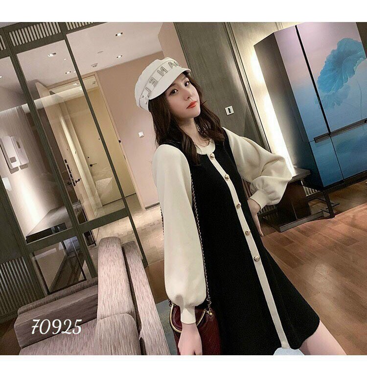 ĐẦM XÒE LỤA BI CÓ NÚT CÀI CỰC XINH