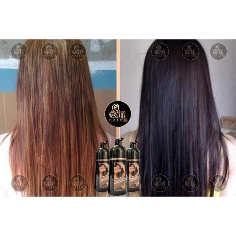 (Chính hãng) dầu gội phủ bạc Sin hair nhân sâm Nhật Bản - tóc đen nâu đều màu tự nhiên | BigBuy360 - bigbuy360.vn