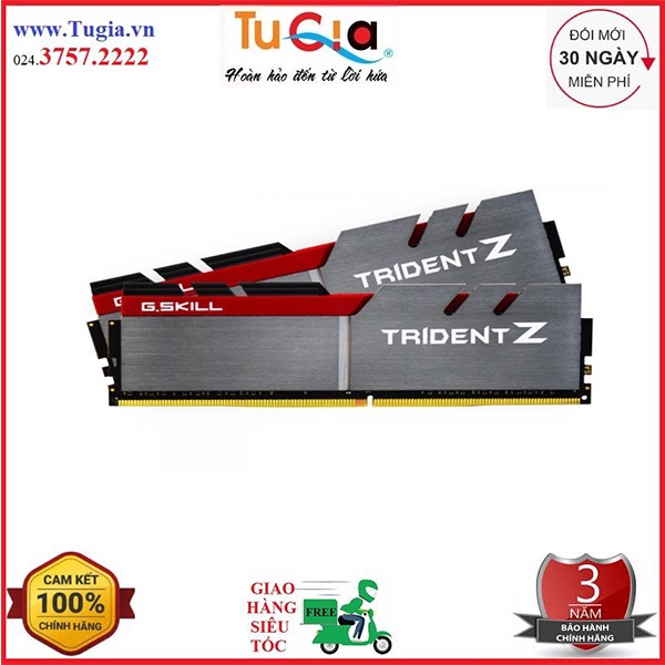 RAM Desktop Gskill Trident Z (F4-3200C16D-32GTZ) 32GB (2x16GB) DDR4 3200Mhz - Hàng Chính Hãng - Bảo hành 36 Tháng