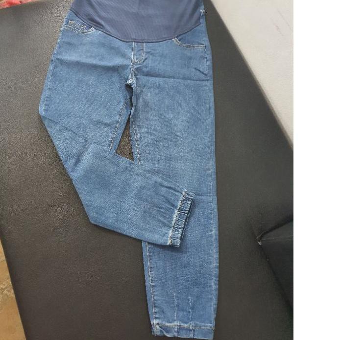 (giảm Mạnh) Quần Jeans Nữ Cho Bà Bầu