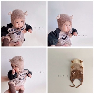 Mũ len tim dễ thương Hàn Quốc  cho bé 4 - 18 tháng tuổi