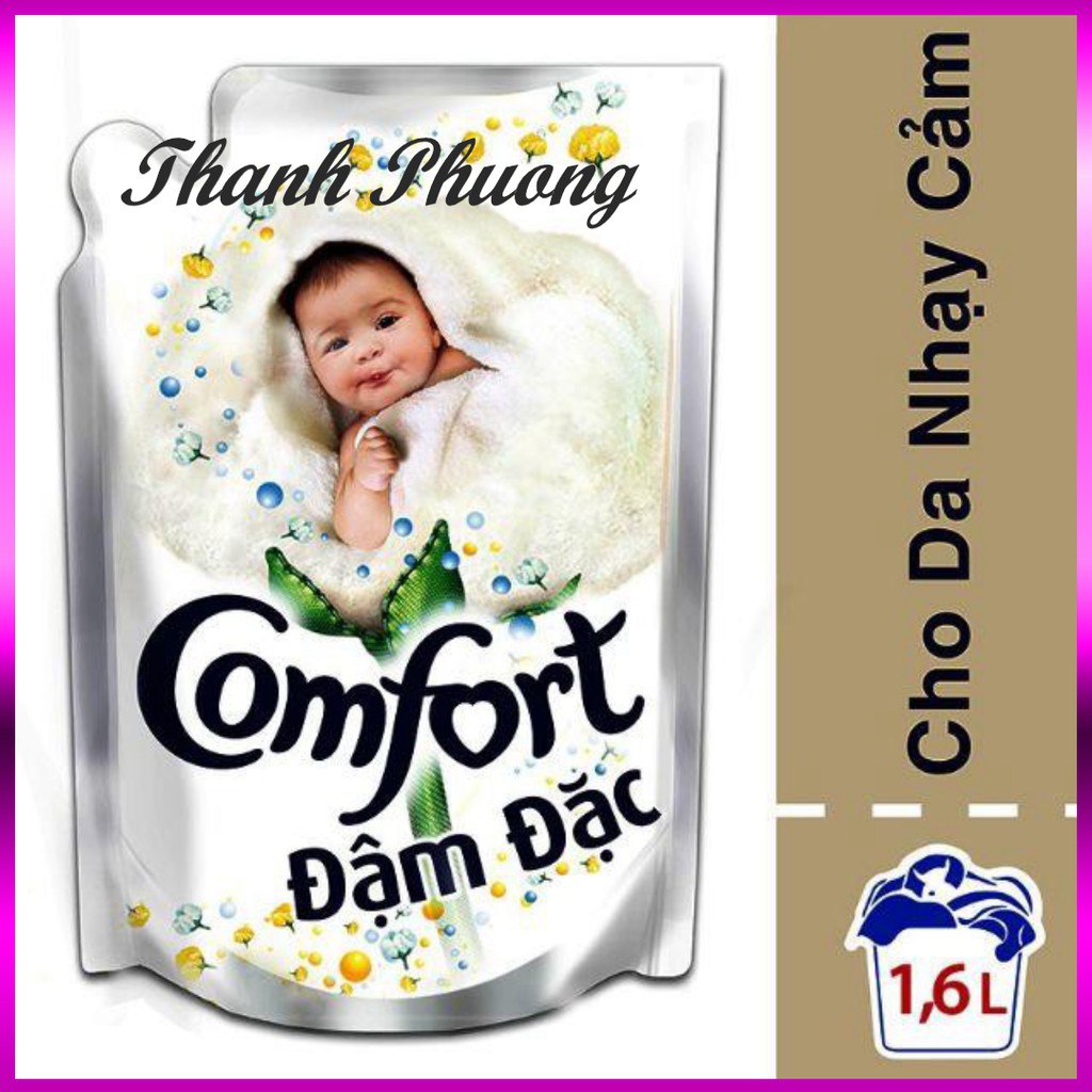 [ Sale99a ] Nước xả vải Comfort đậm đặc cho da nhạy cảm dạng túi 1.6L sln