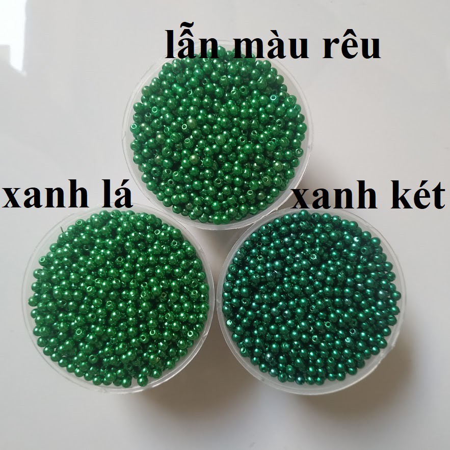 50gr hạt bẹt 4mm nhiều màu - Nguyên liệu handmade đẹp giá rẻ