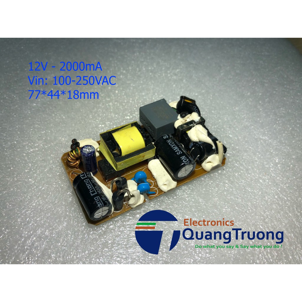 Nguồn không vỏ 12V2000mA / 12V2A