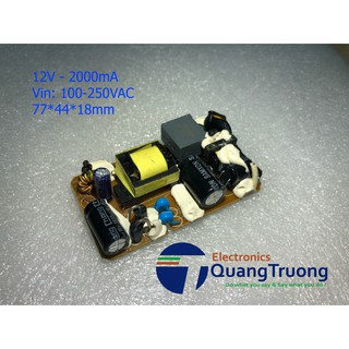 Nguồn không vỏ 12v2000ma / 12v2a