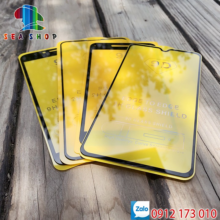 [BỘ 3 KÍNH] Kính cường lực Samsung Galaxy Full màn hình - 9D - CÁC DÒNG -  A10s, A20s, A30s, M11, A50s, Note 10 Lite,..