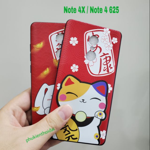 Ốp lưng Redmi Note 4x / Note 4 625 FREESHIP Từ 50k dẻo TPU in 3D cao cấp
