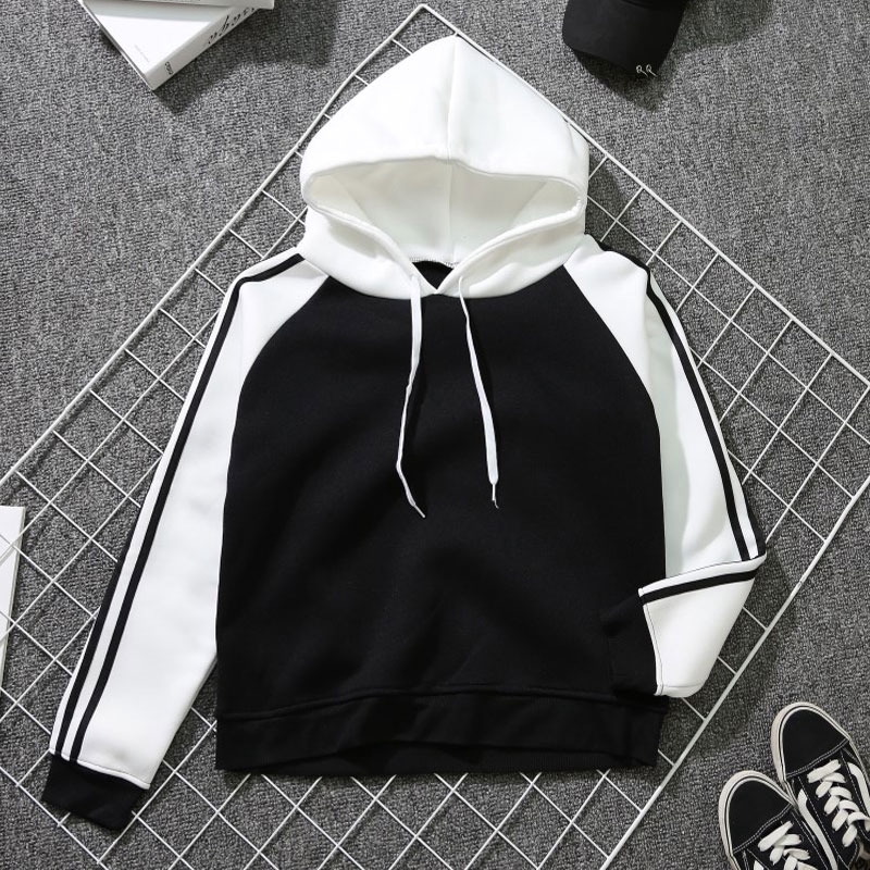 Áo Hoodie Thể Thao Vải Nhung Dáng Rộng Phong Cách Đường Phố Thời Trang Mùa Đông Hàng Mới Dành Cho Nữ