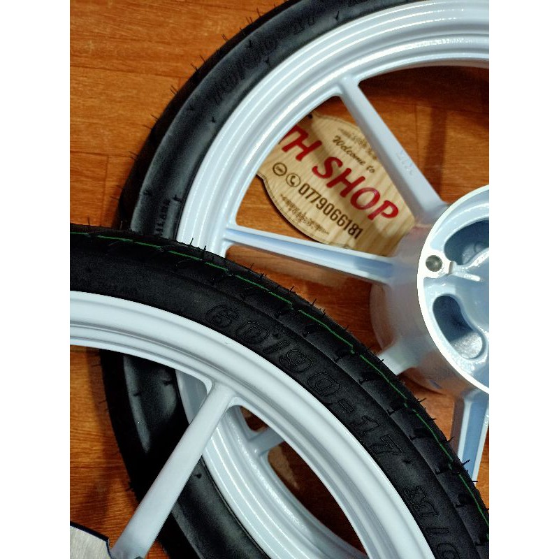 BÁNH MÂM WINNER KIỂU 8 CÂY X1R SIZE 1.6 VÀ 1.85 FULL VỎ Y NHƯ HÌNH TẶNG KÈM ĐĨA ỐC KIỂU CÓ MÀU TRẮNG OR ĐEN