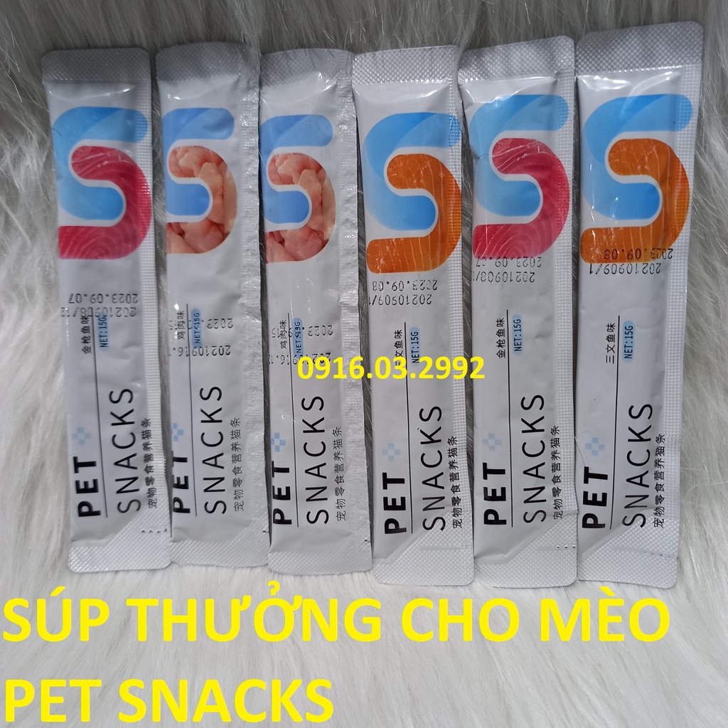 Súp thưởng Pet snacks, Súp thưởng cho mèo Pet Snack