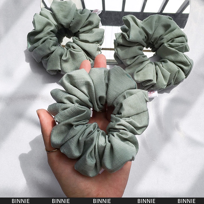 BINNIE - Dây chun buộc tóc Linen Scrunchies Handmade