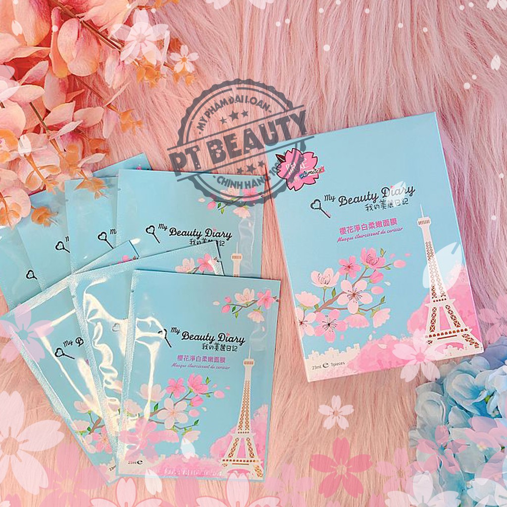 Mặt Nạ My Beauty Diary Hoa Đào Hôp 7 Miếng