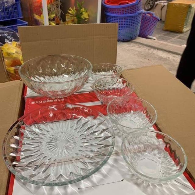 Bộ bát thủy tinh 6 món