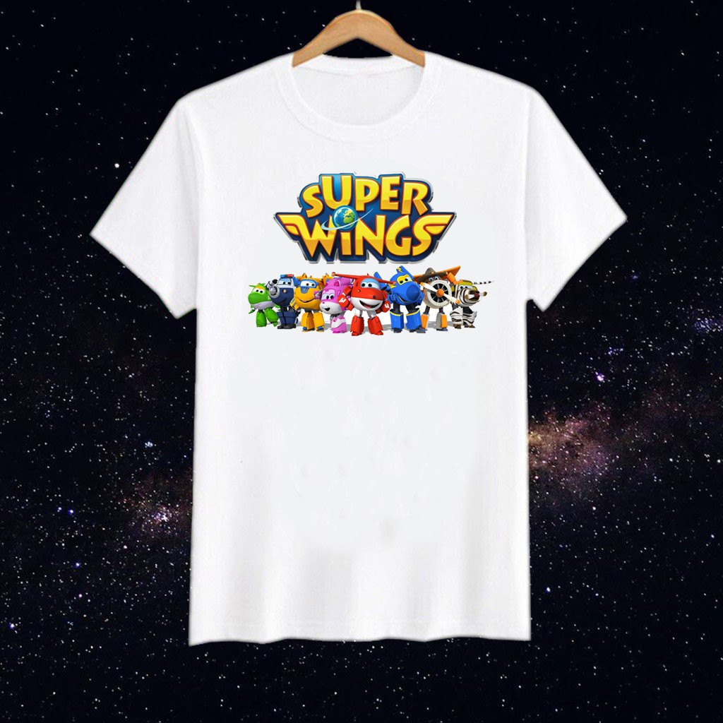 Mẫu ao thun in hình đội bay siêu đẳng Super Wings độc đẹp giá rẻ