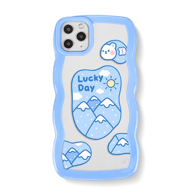 Ốp lưng iphone Phù Hợp Ốp Điện Thoại Acrylic In Hình Gấu Hoạt Hình Cho iphone13Pro / 11Pro / iPhone 11Promax / xs Dinuo case