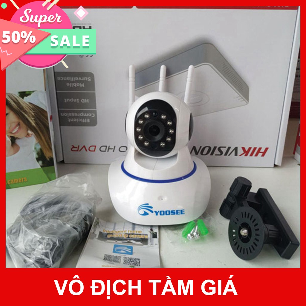 Camera yoosee 3 Râu mắt 1.0 - Dùng phần mềm yoosee - Bảo hành 12 tháng