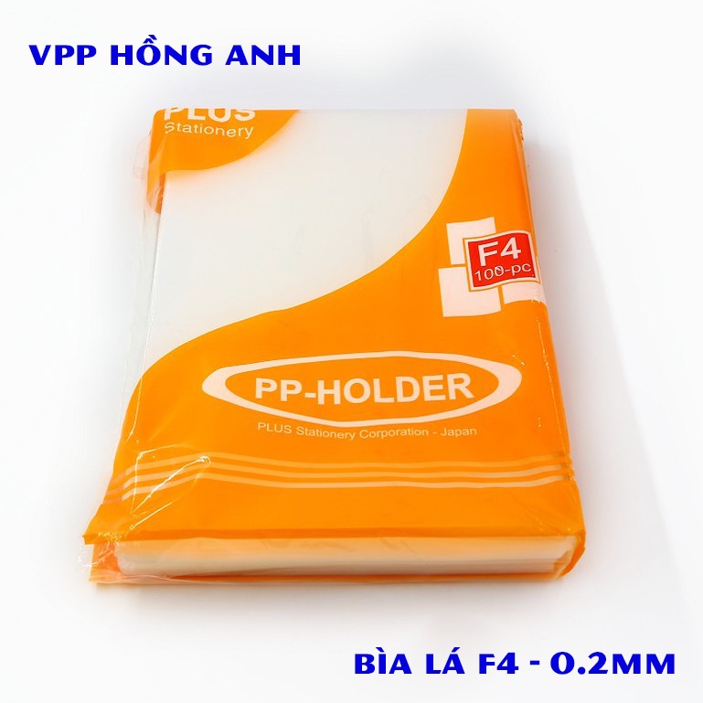 Bìa Lá A4/F4 Plus (Bìa Lá PP Holder A4 CL 0.2mm)