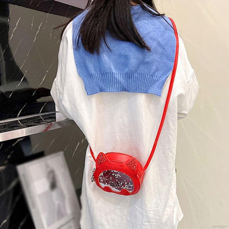 Túi đeo chéo hình mèo tiện dụng cho bé gái