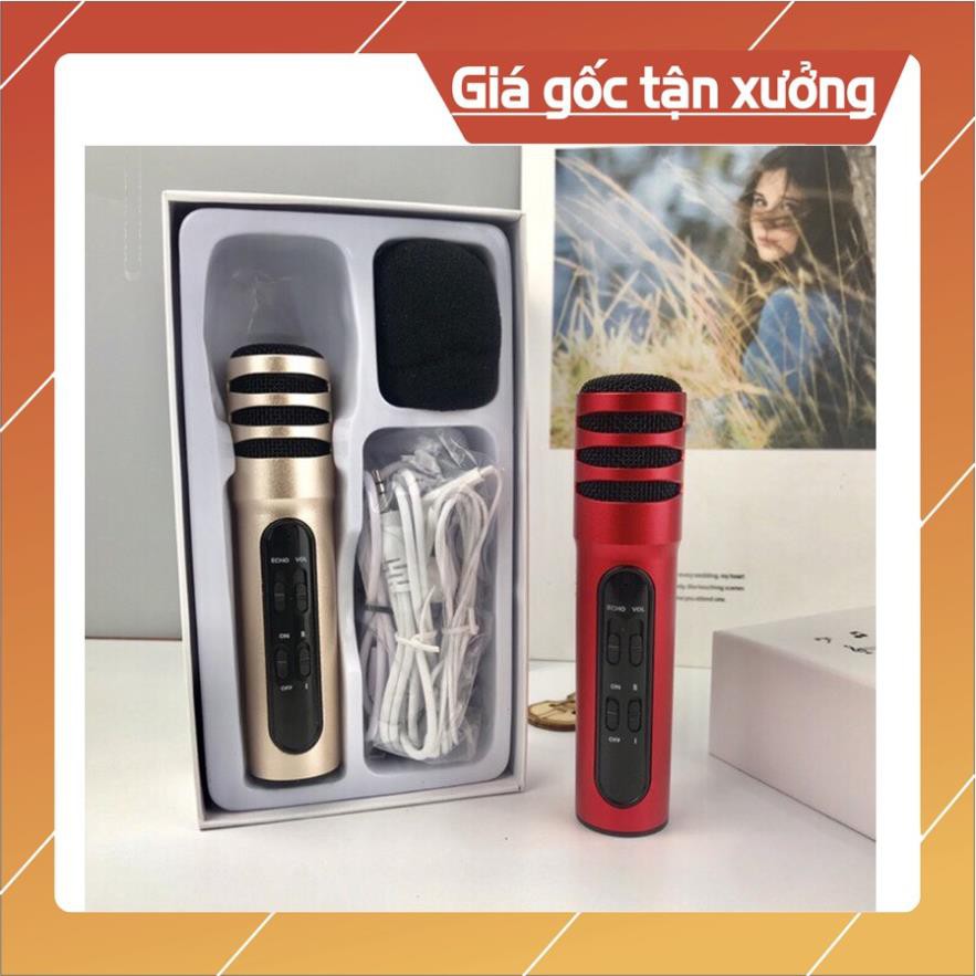 Micro Thu Âm Karaoke Livestream C7 mini Tặng Tai Nghe giá rẻ
