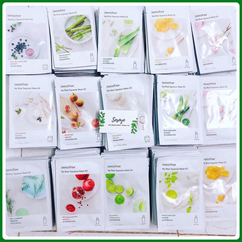 Mặt Nạ Dưỡng Da Innisfree My Real Squeeze EX Hàn Quốc | BigBuy360 - bigbuy360.vn