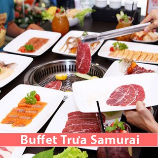 HCM [E-Voucher] Buffet Trưa Samurai BBQ – Gần 70 món BBQ và Lẩu Bò Mỹ - Hải Sản và Sushi – Tặng Buffet Kem (DT)