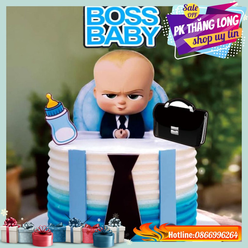 Set Cắm Baby Boss Trang trí bánh kem - Trang trí bánh sinh nhật