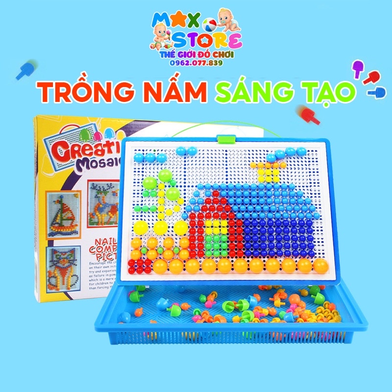 [SIÊU RẺ - Ảnh Thật] Đồ chơi trồng nấm nhựa sáng tạo cho bé