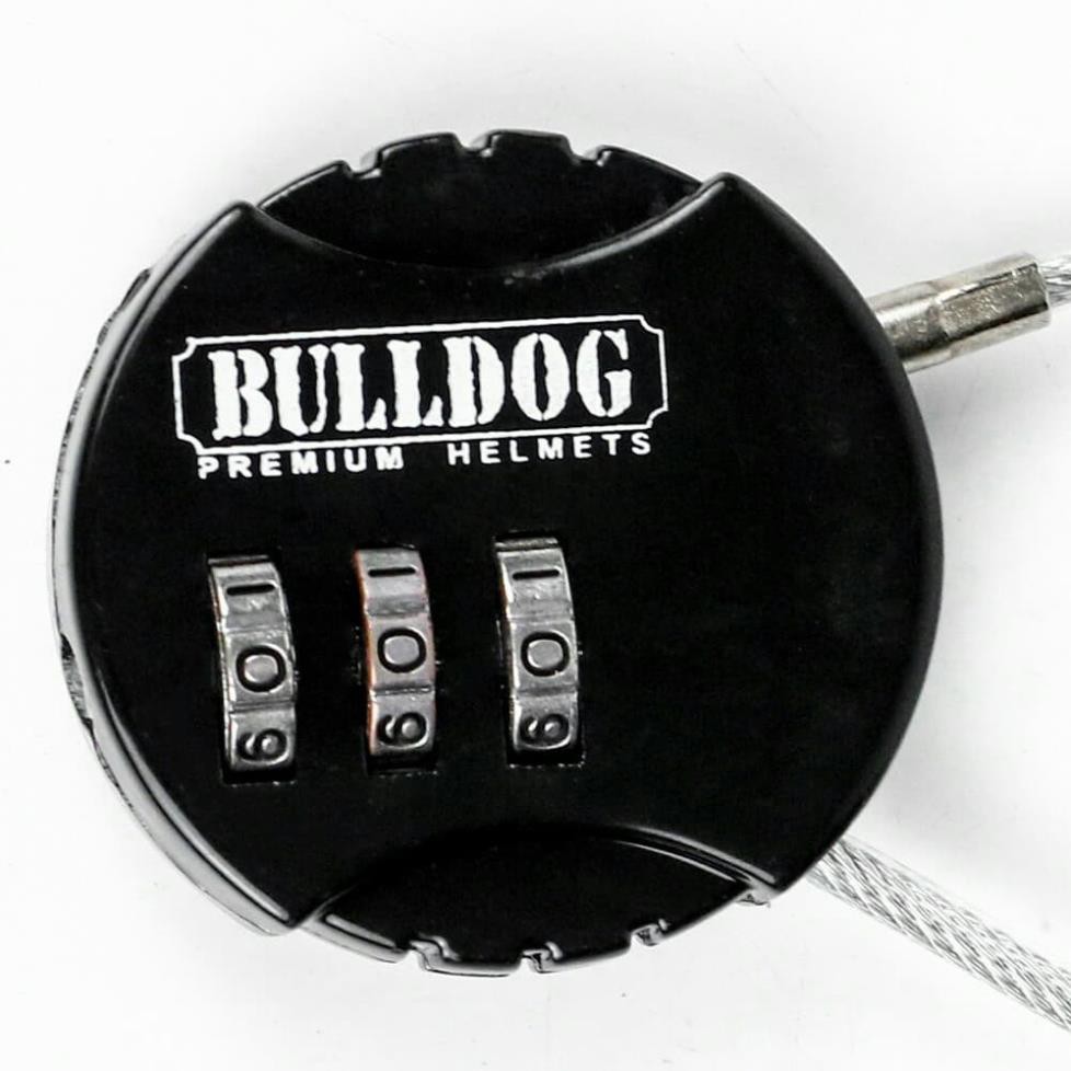 Khóa số chống trộm cho mũ bảo hiểm fullface và mũ 3/4 - khóa Bulldog 40cm