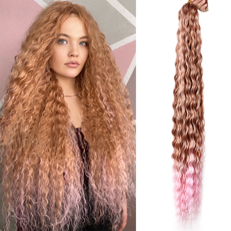 Tóc Giả Loại Dài 32" Màu Ombre Uốn Xoăn Thời Trang Cho Nữ