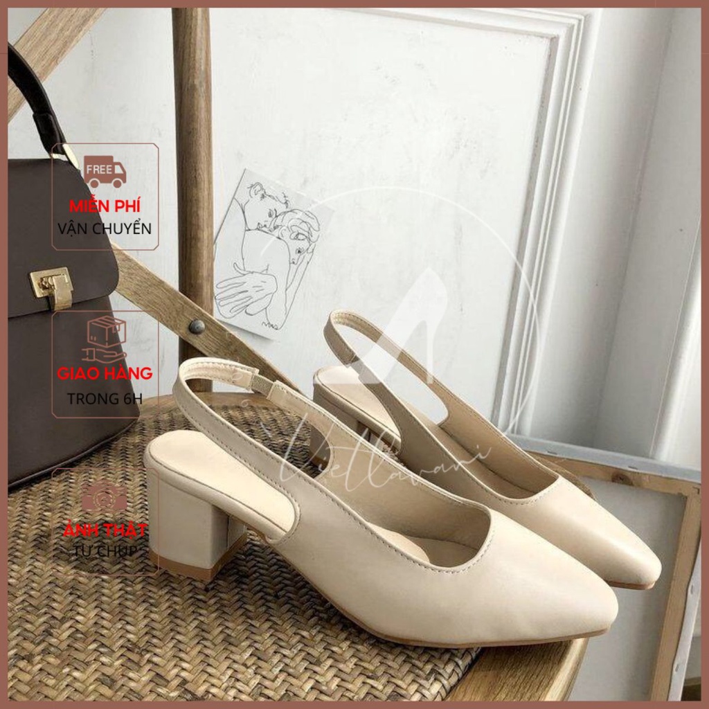 Giầy cao gót mũi nhọn 5p Quai Chun mã LNC8