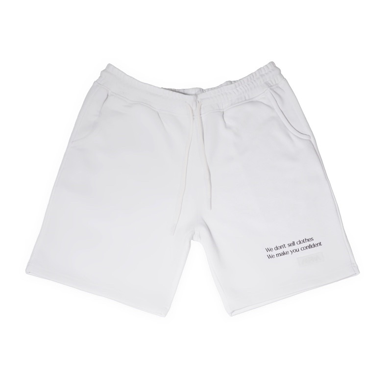 Quần Short ALPHA thun chân cua - Màu Trắng